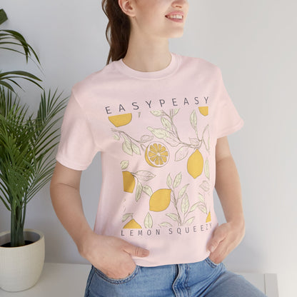 Easy Peasy Lemon Squeezy T-Shirt — Retro Lemon Graphic Tee