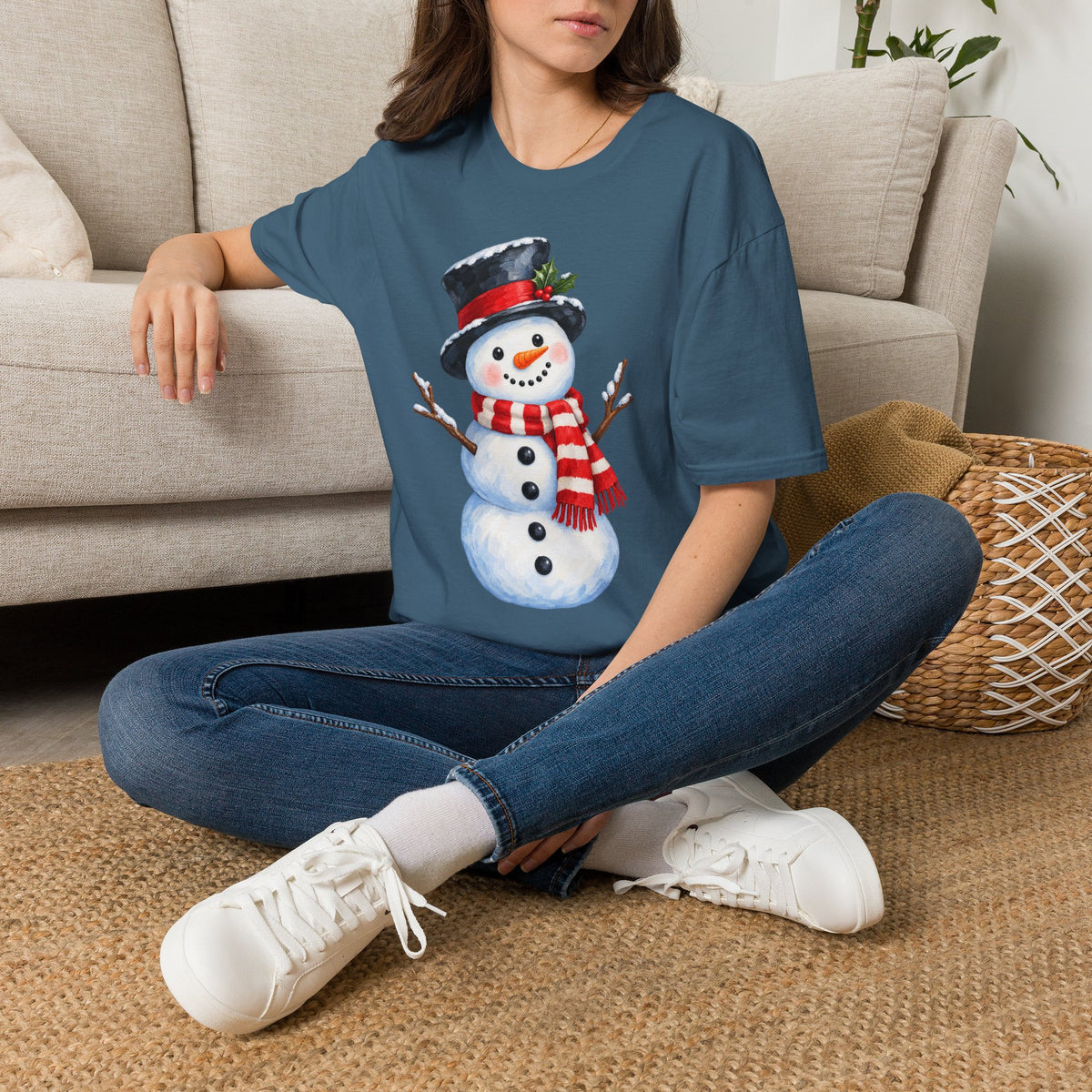 Festive Snowman Christmas T-Shirt