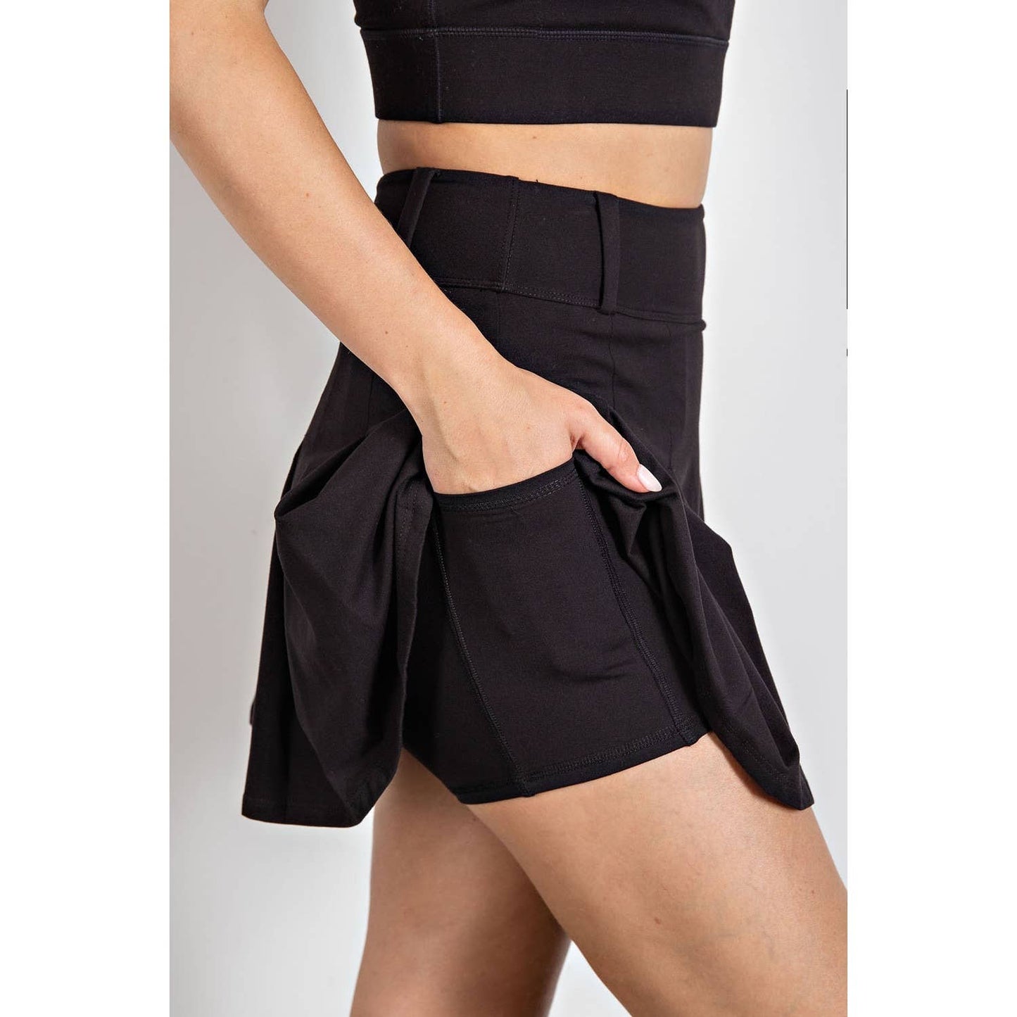 Rae Mode Butter Pleat Golf Skort with Belt Loop
