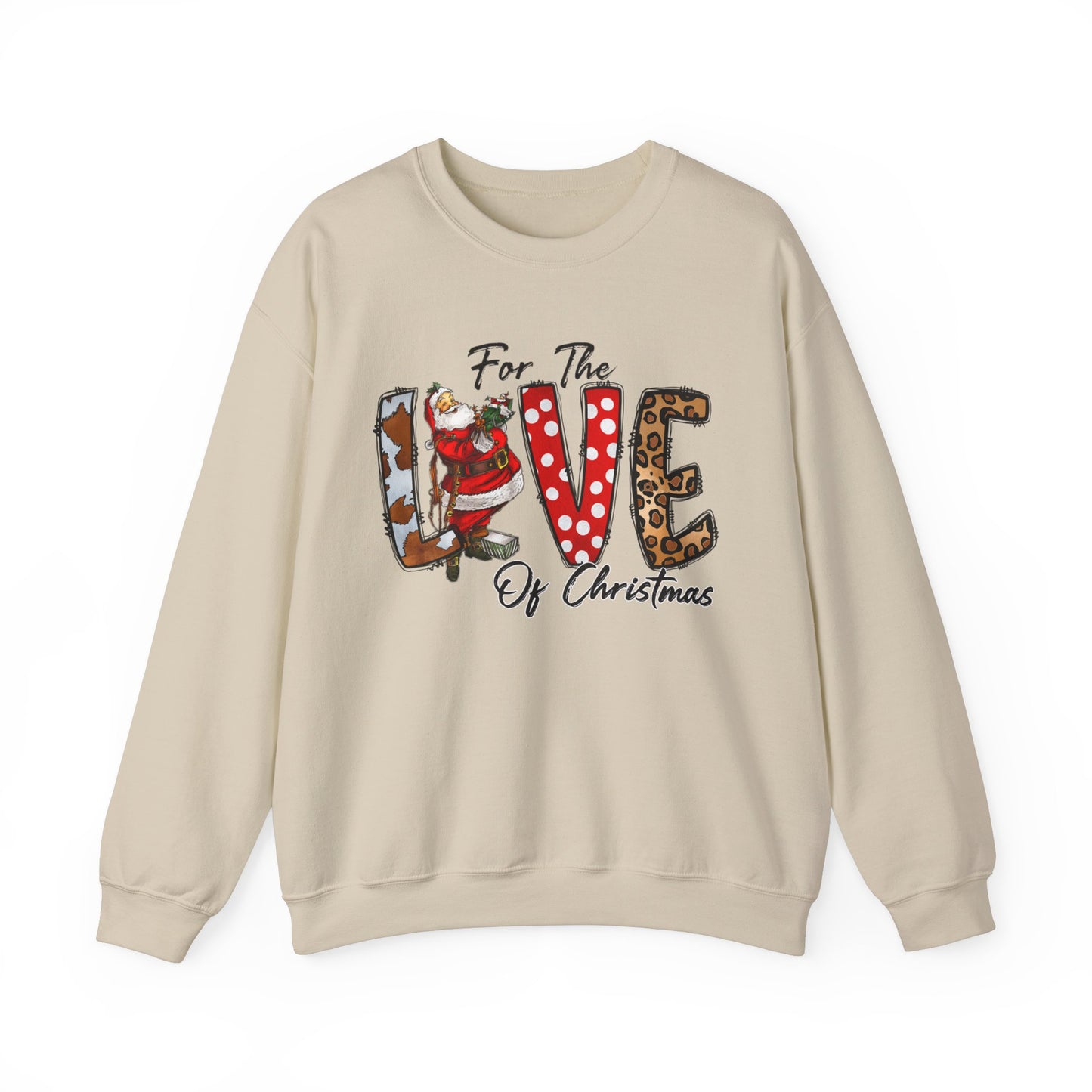 For the Love of Christmas Jersey Sweatshirt Full SIze