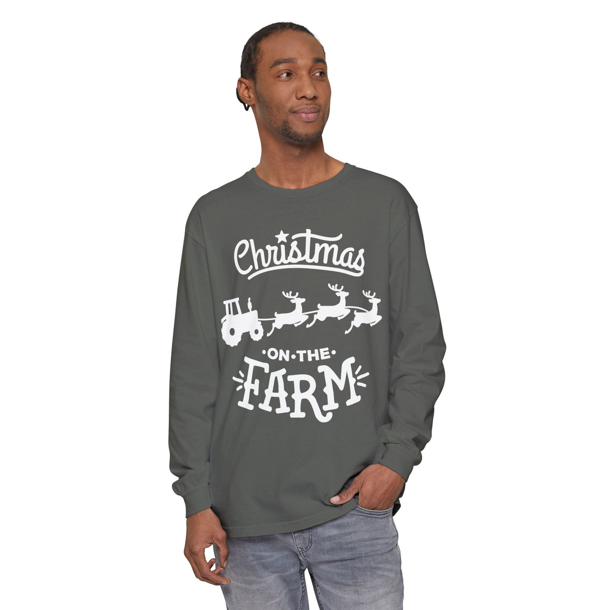 Christmas on the Farm Unisex Ultra Cotton Long Sleeve Tee