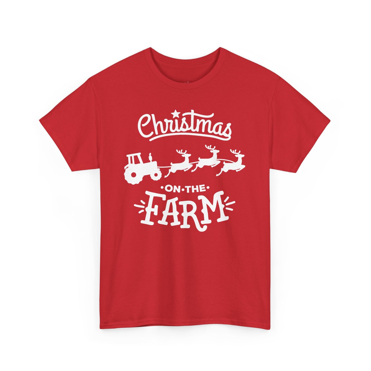 Christmas on the Farm Unisex Heavy Cotton Tee