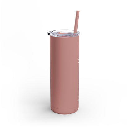 harper & co. matte Skinny Tumbler with Straw, 20oz