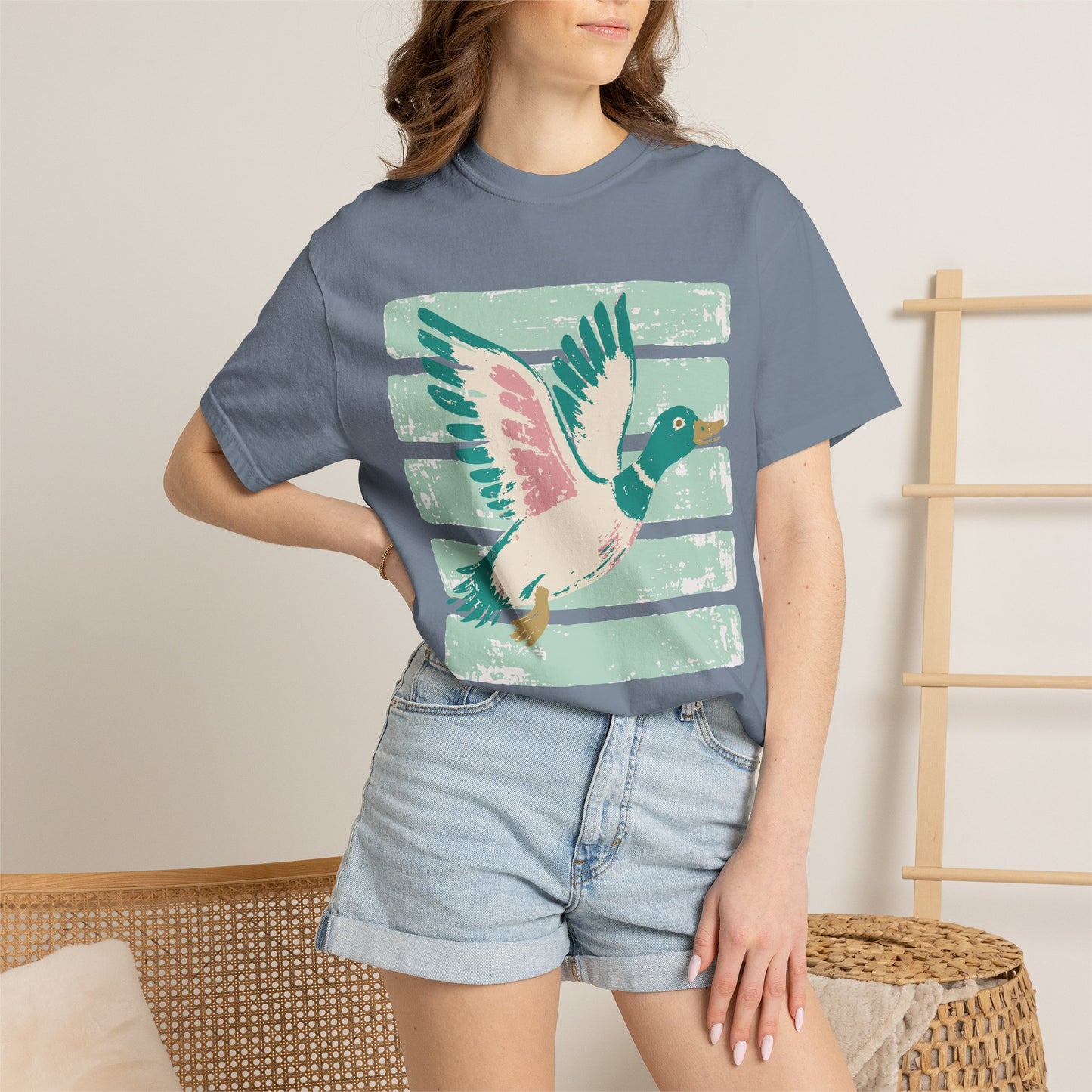 Mallard Fly Retro Graphic T-Shirt