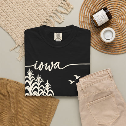 Copy of Iowa Farm Scene Crewneck Sweatshirt — Minimal Midwest Landscape