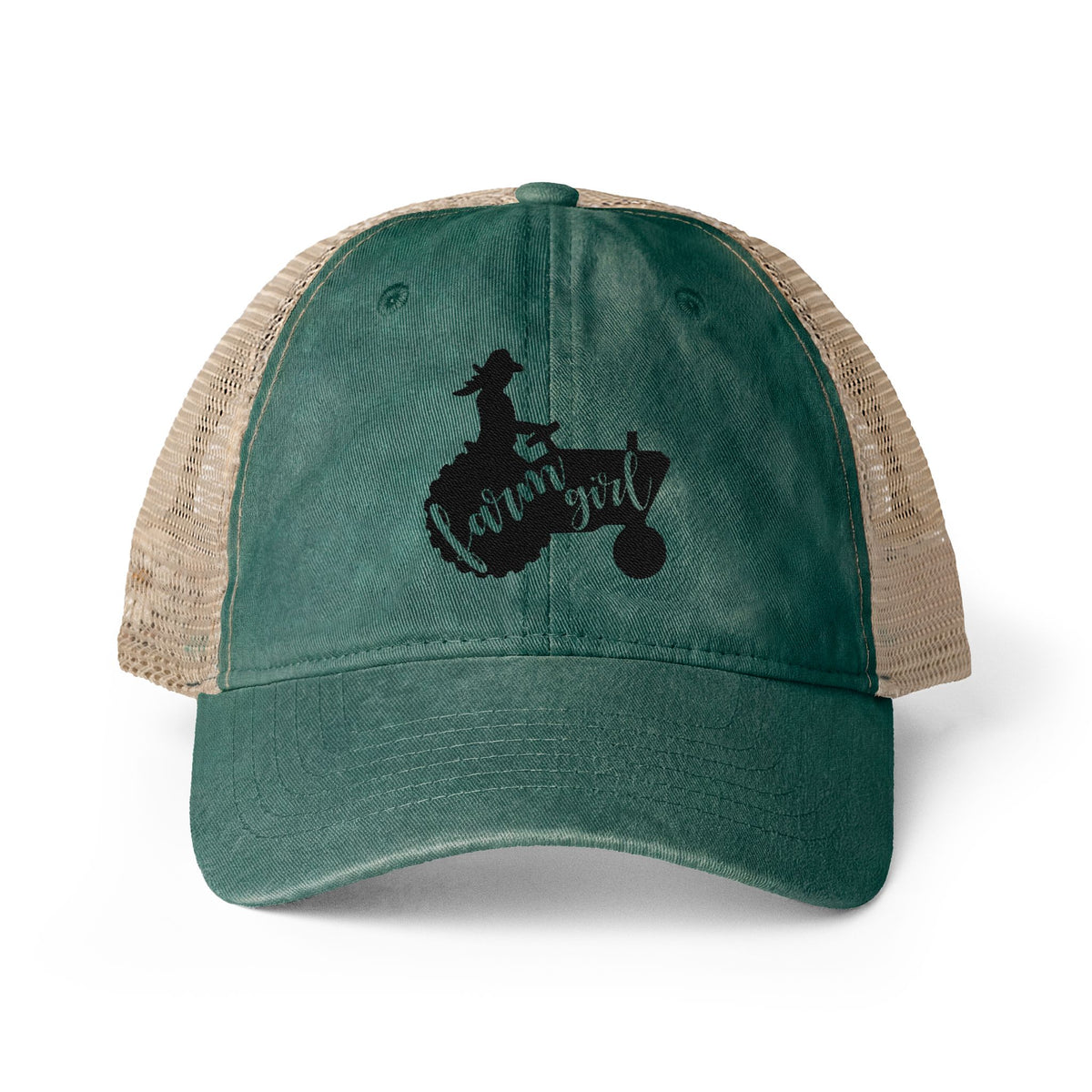 Farm Girl Women's Washed Mesh-Back Cap