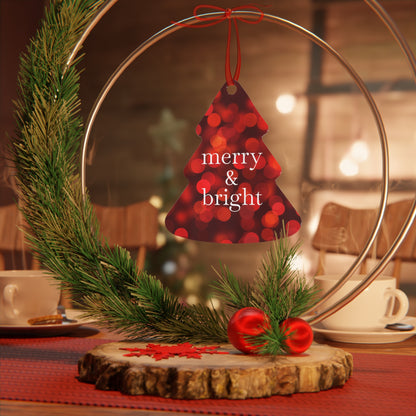 Santa Shops Small Merry & Bright Christmas Bell Ornament