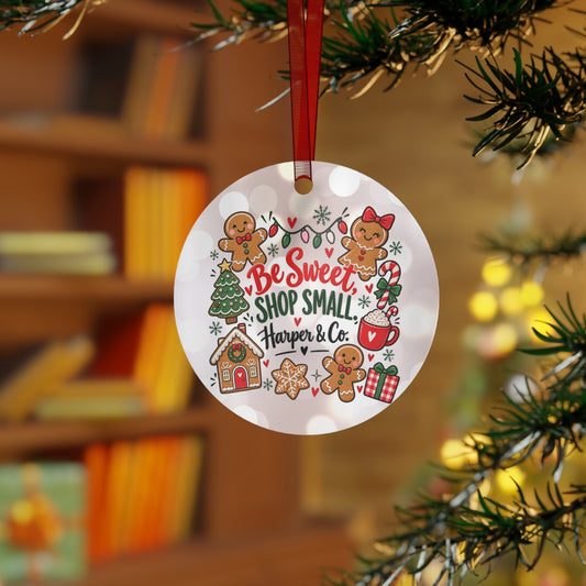 Be Sweet Shop Small Harper & Co. Christmas Metal Ornament