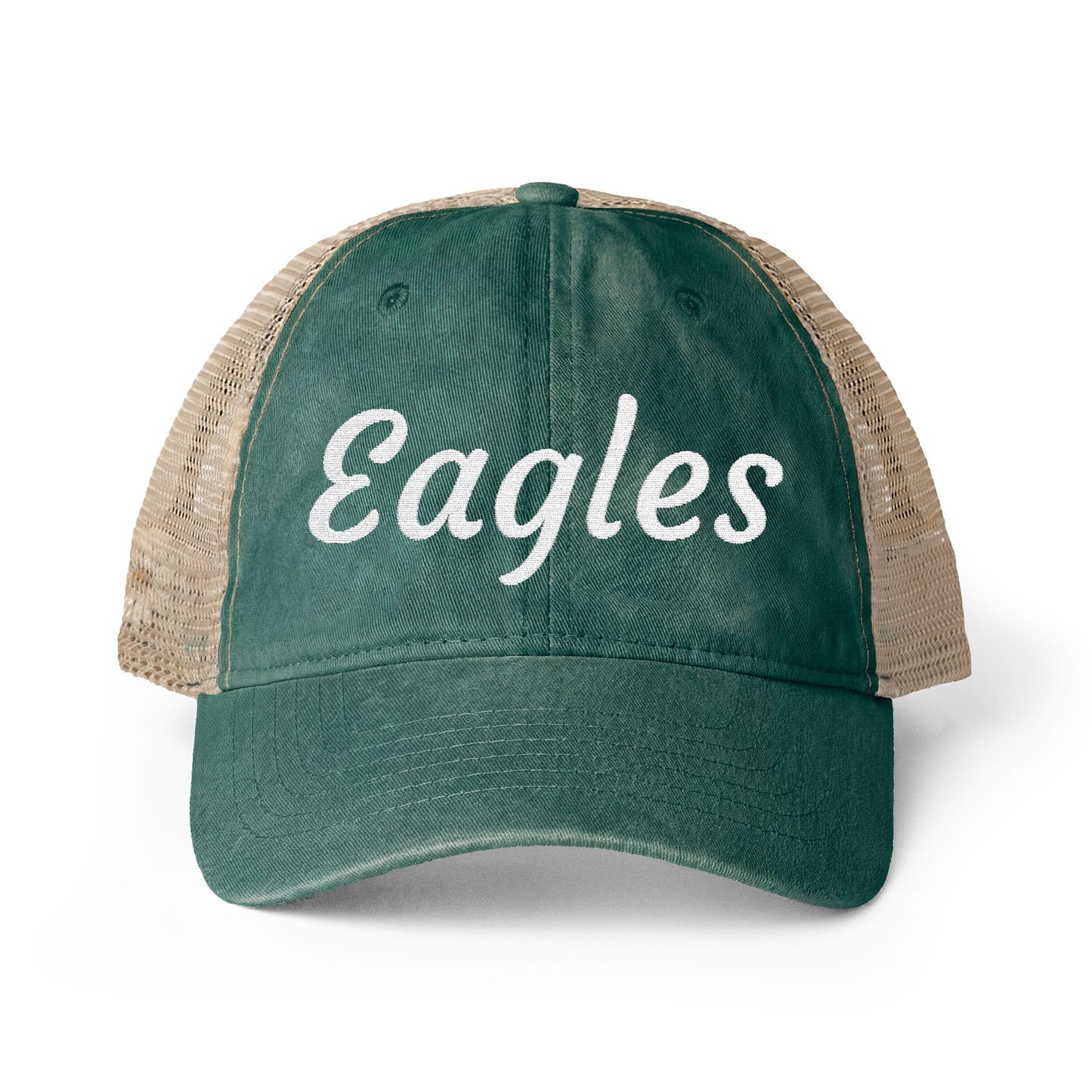 Personalized Team Embroidered Women's Washed Mesh-Back Hat