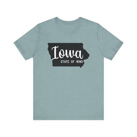 Iowa State of Mind Bella Canvas Jersey Short Sleeve Tee - Multiple Colors