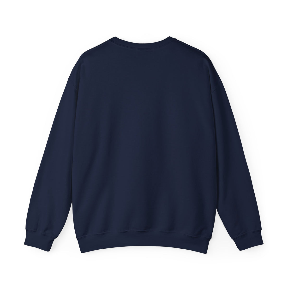Pumpkin Blue Stripes with Hearts Crewneck Sweatshirt