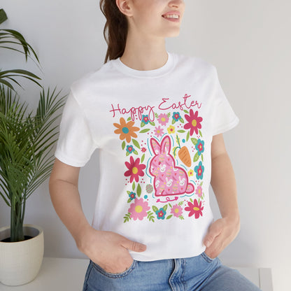 Happy Easter Bella Canvas Unisex Jersey Short Sleeve Tee