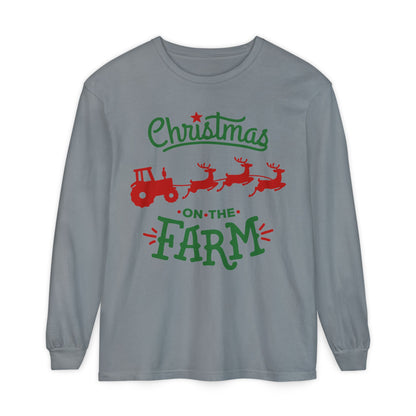 Christmas on the Farm Unisex Ultra Cotton Long Sleeve Tee