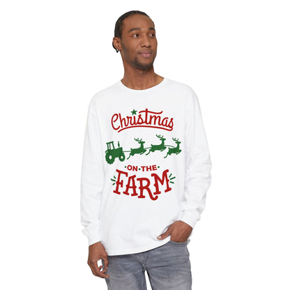 Christmas on the Farm Unisex Ultra Cotton Long Sleeve Tee