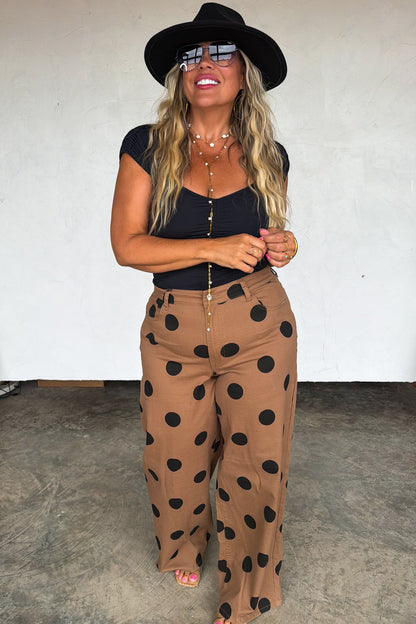 BLAKELEY Mocha Dot Jeans