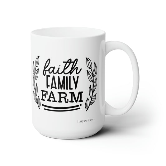 Faith Family Farm Ceramic Mug 15oz
