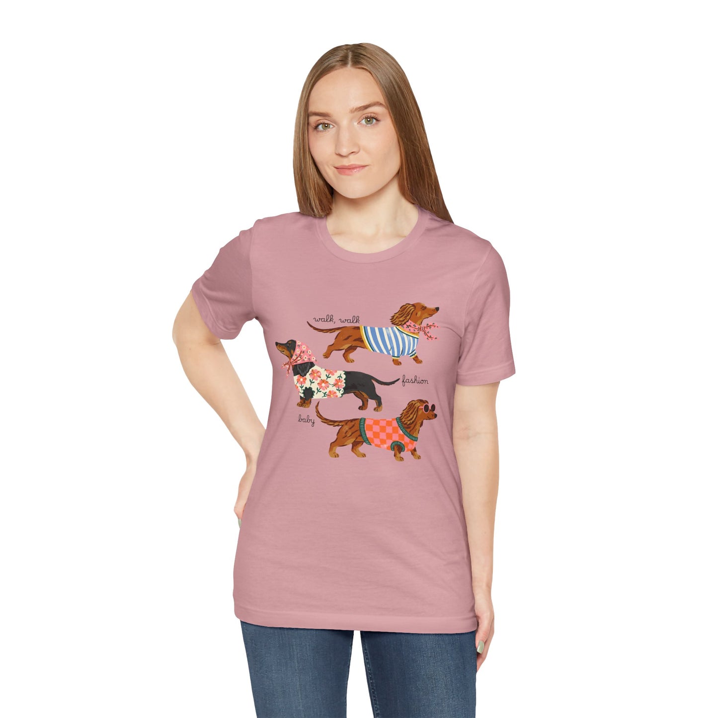 Dachshund Trio Graphic Tee — Cute Wiener Dog Shirt