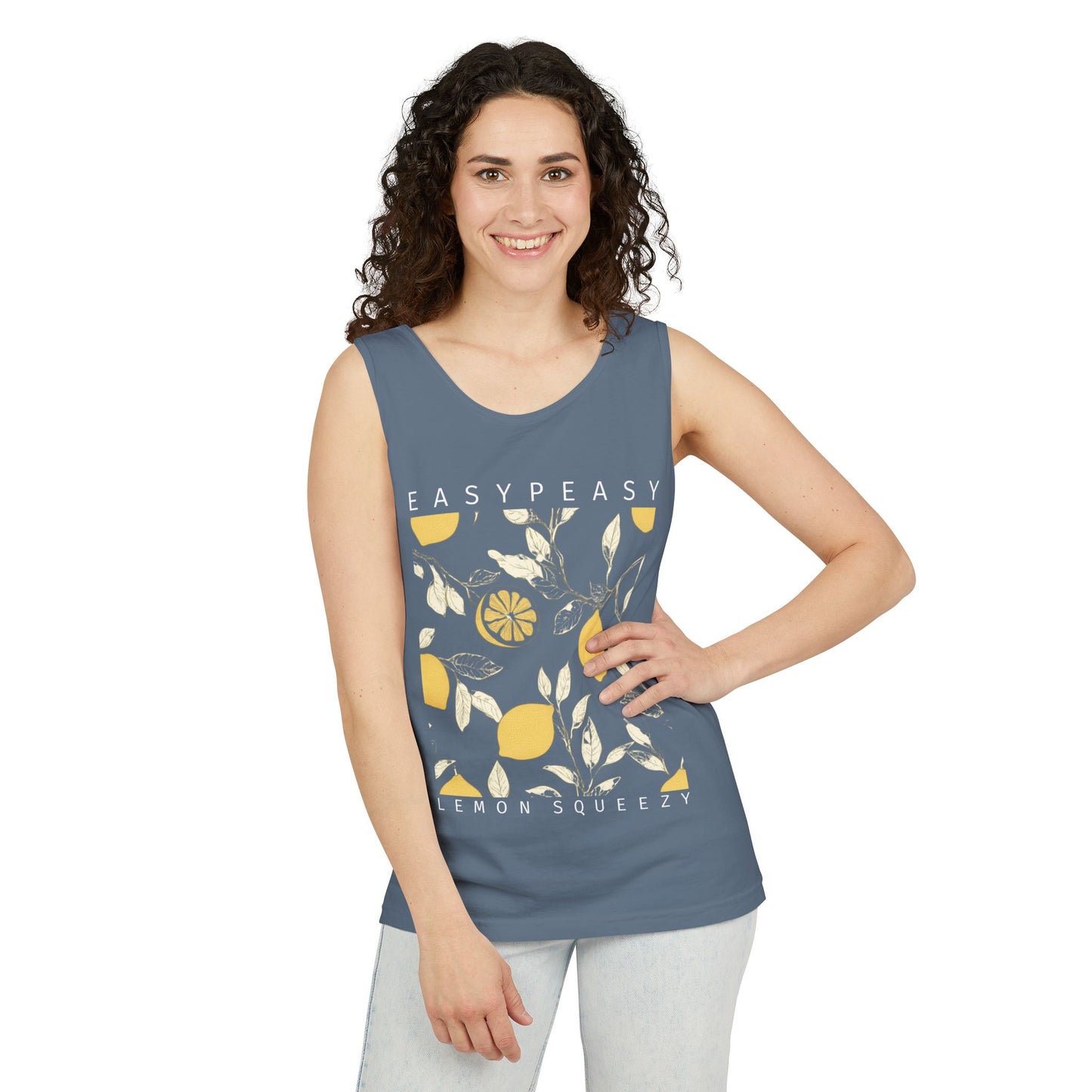 Lemon Squeeze Tank Top — Easypeasy Citrus Graphic Tank