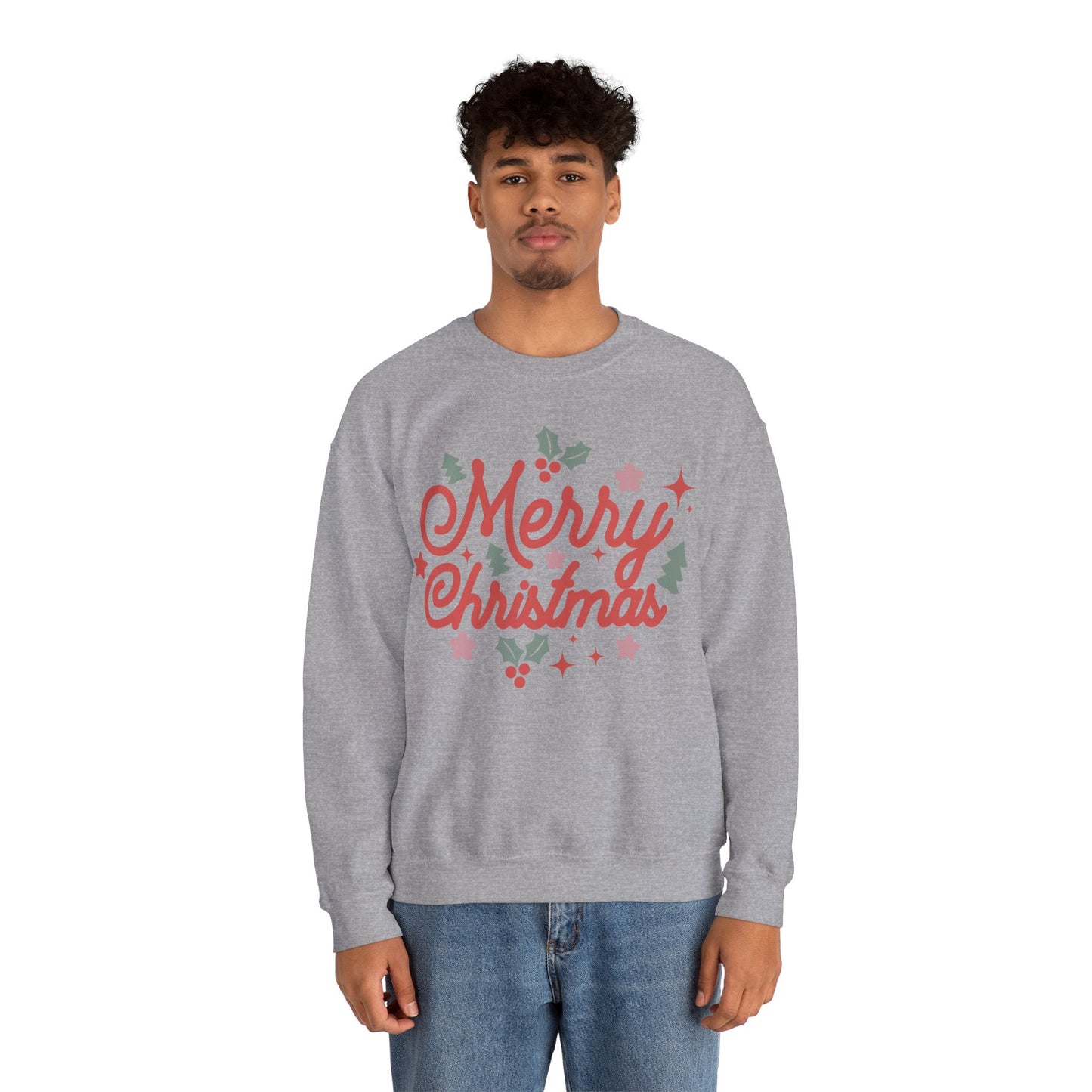 Merry Christmas Jersey Sweatshirt Full Size