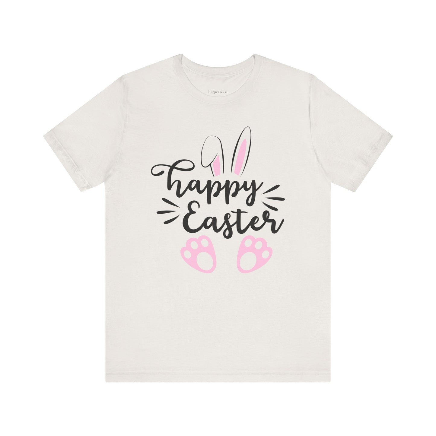 Happy Easter Bella Canvas Full Size Unisex Jersey Short Sleeve Tee