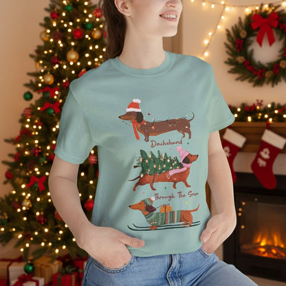 Dachshund Through the Snow T-Shirt