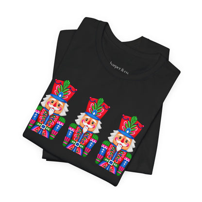 Nutcracker Trio Graphic Tee — Festive Holiday Christmas Shirt