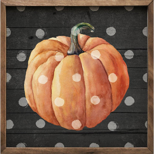 Polka Dot Pumpkin Black