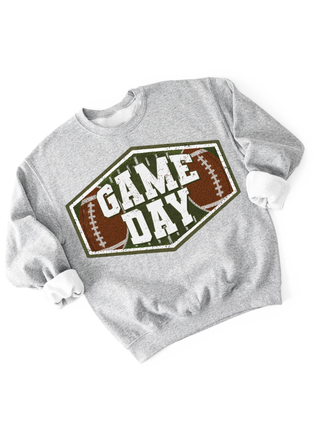 Retro Football Game Graphic Crewneck Sweatshirt