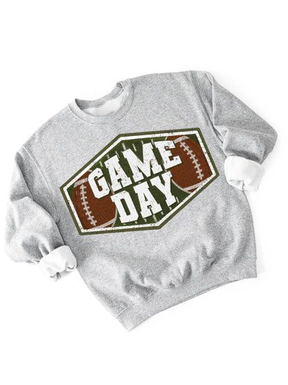 Retro Football Game Graphic Crewneck Sweatshirt