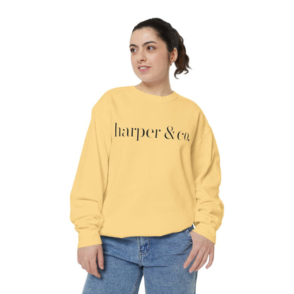 Harper & Co. Coral Garment-Dyed Sweatshirt