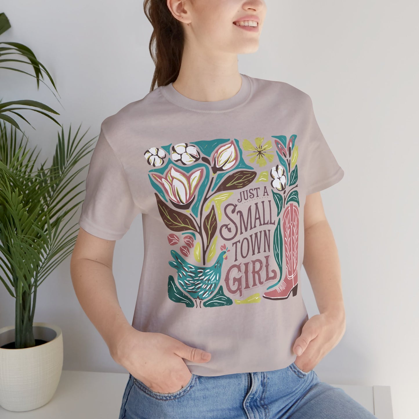 Small Town Girl Graphic Tee — Retro Country Vibe Tee