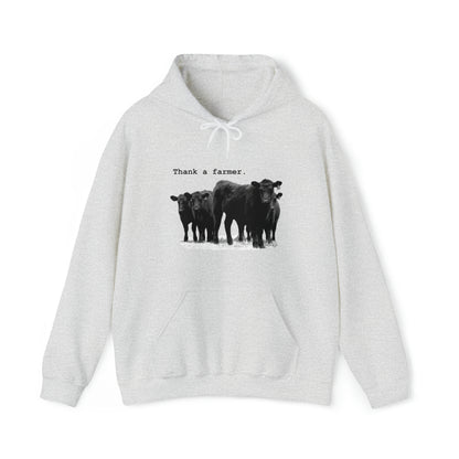 Thank a Farmer Cattle Unisex Heavy Blend™ Hooded Sweatshirt