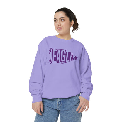 Eagles Pennant Crewneck Sweatshirt — Vintage College Sports Pullover