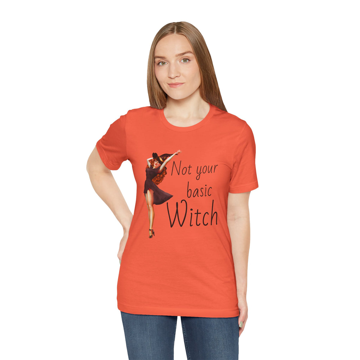 Not Your Basic Witch T-Shirt — Vintage Pinup Witch Tee