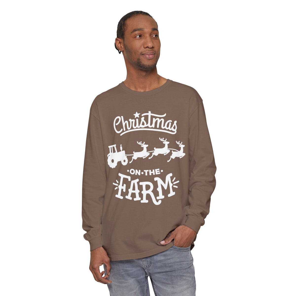 Christmas on the Farm Unisex Ultra Cotton Long Sleeve Tee