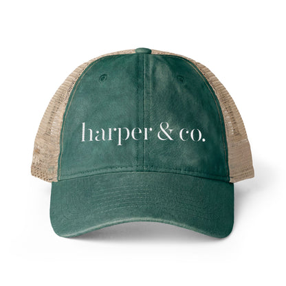 Harper & Co. Women's Washed Mesh-Back Cap