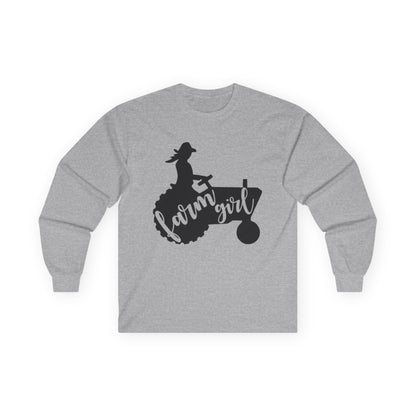 Farm Girl Tractor Long Sleeve Tee