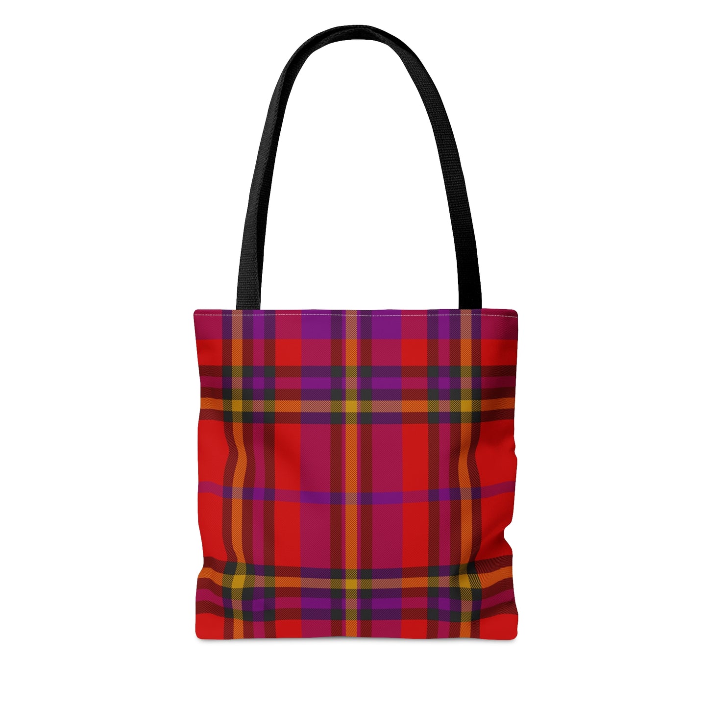 Red Tartan Plaid Tote Bag