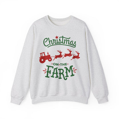 Christmas on the Farm Unisex Heavy Blend™ Crewneck Sweatshirt