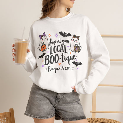 Halloween Ghosts Crewneck Sweatshirt — Cute Trick-or-Treat Boo-tiful Design