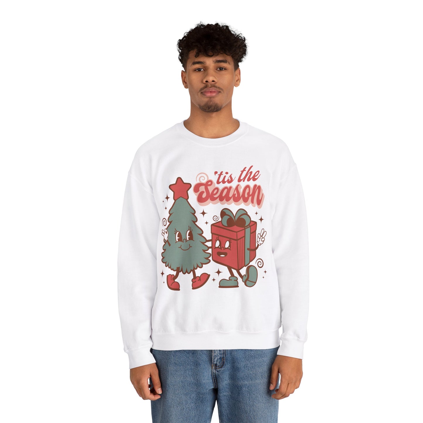 Tis the Season Christmas Jersey Sweatshirt Full Size