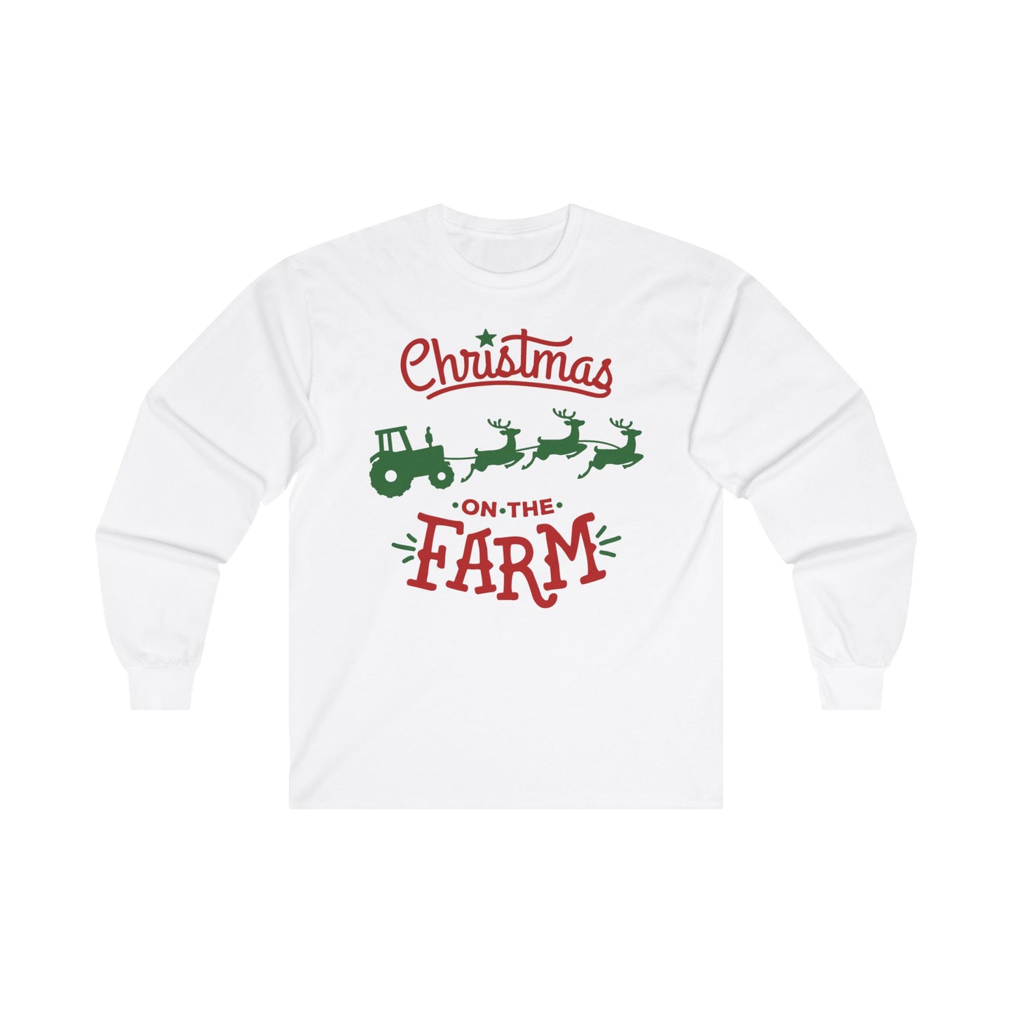 Christmas on the Farm Unisex Ultra Cotton Long Sleeve Tee