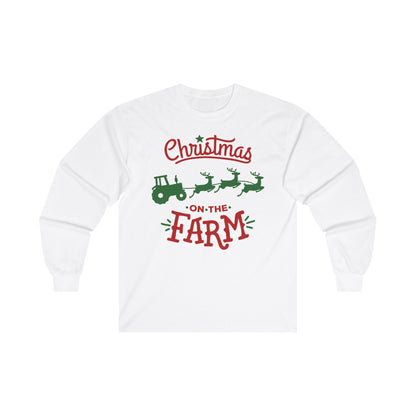 Christmas on the Farm Unisex Ultra Cotton Long Sleeve Tee