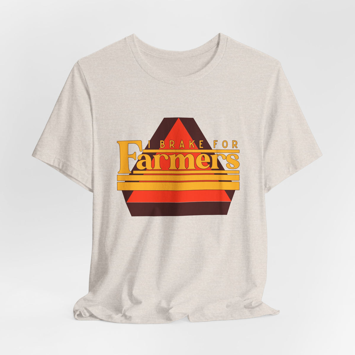 I Brake For Farmers Unisex Jersey Short Sleeve Tee