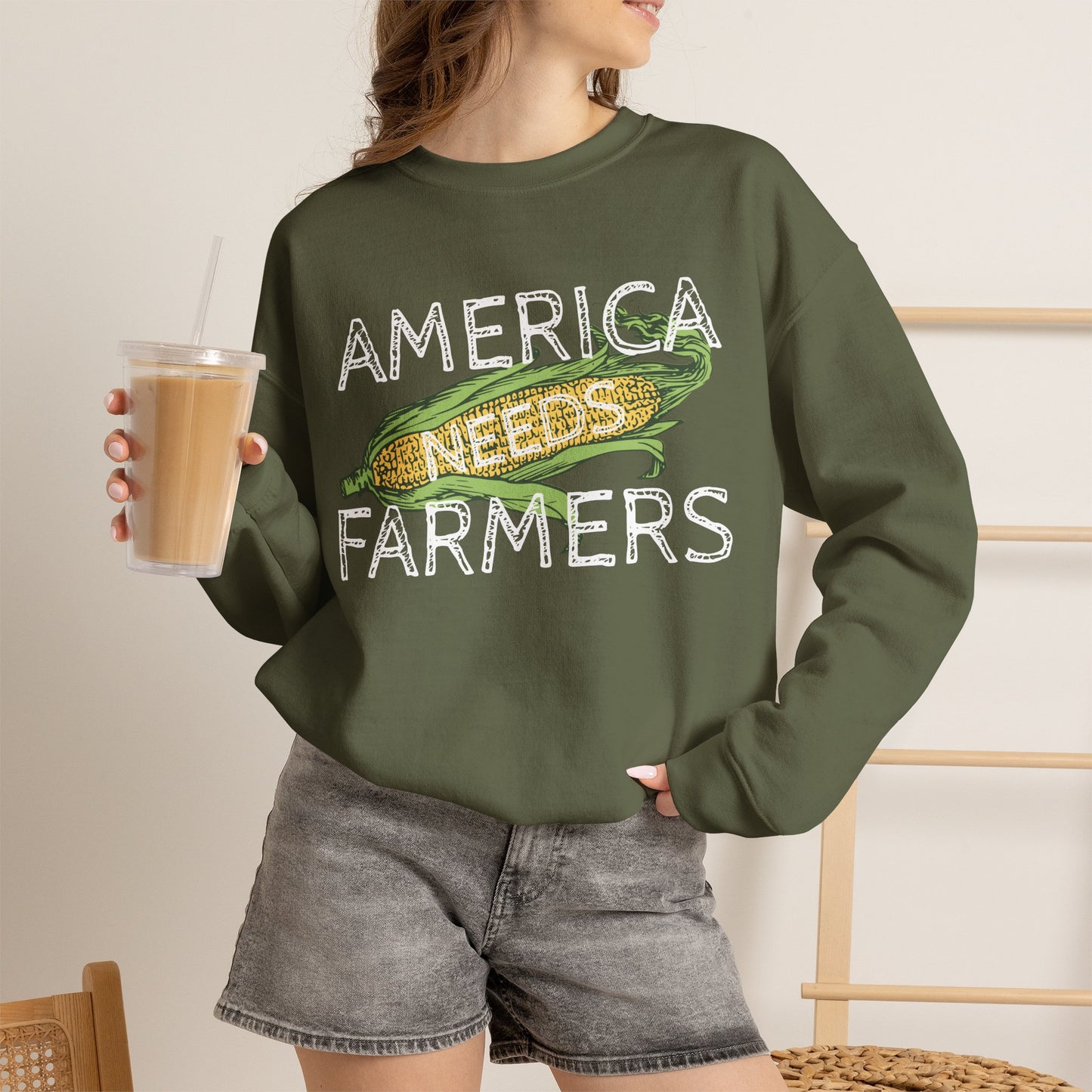 America Needs Farmers Sweatshirt