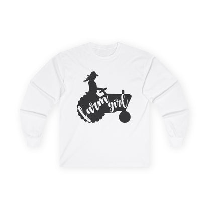 Farm Girl Tractor Long Sleeve Tee