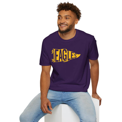 Eagles Fan Vintage Pennant Unisex Soft Style T-Shirt
