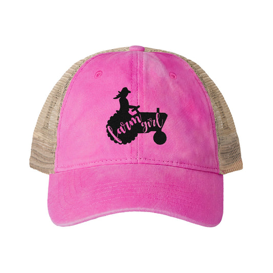 Farm Girl Women's Washed Mesh-Back Cap