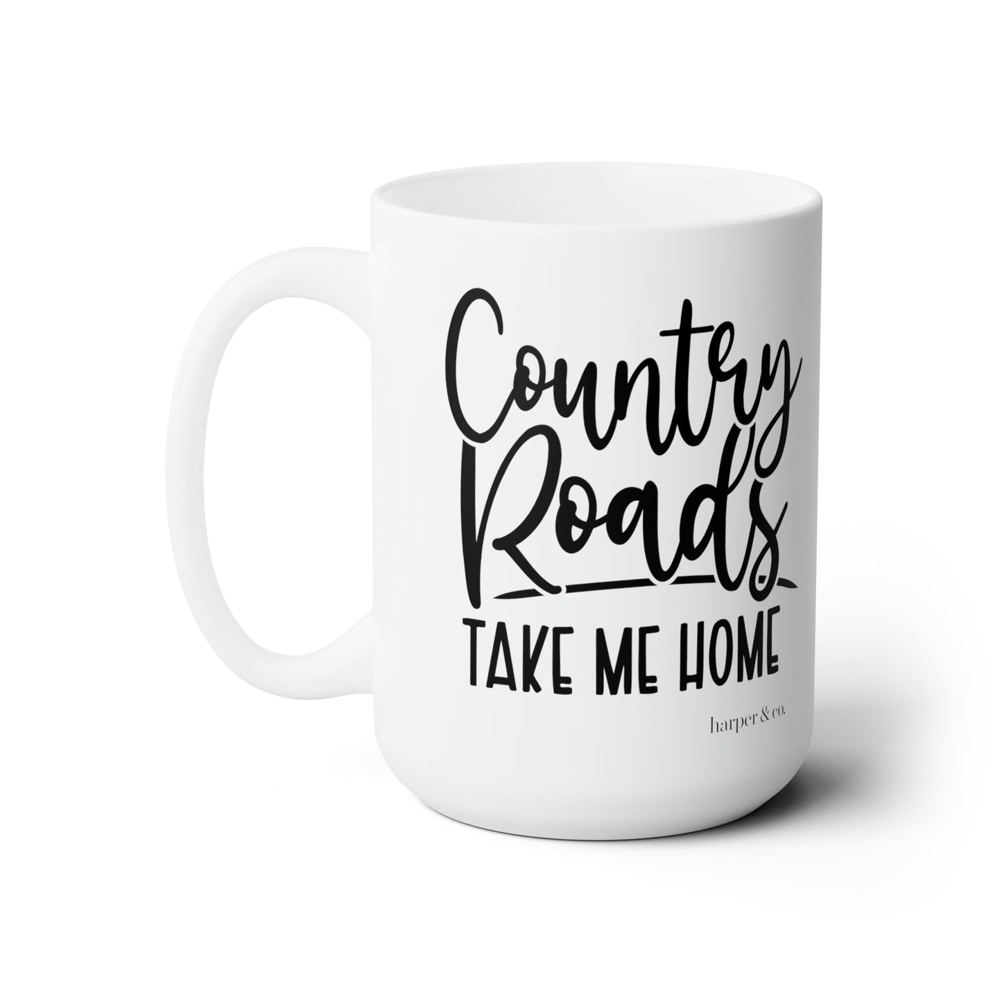 Country Roads Ceramic Mug 15oz