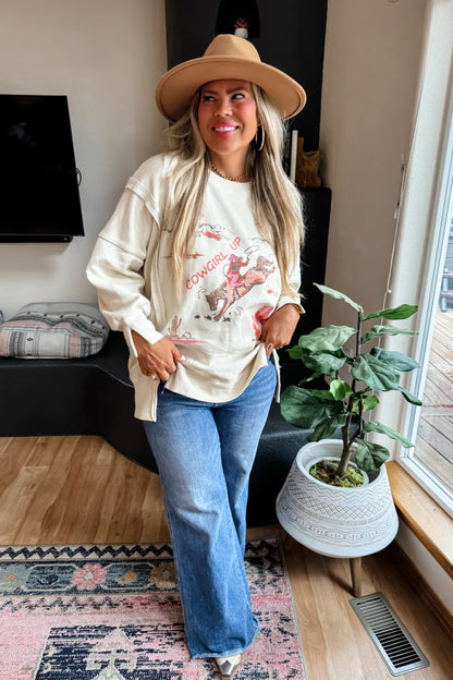 BLAKELEY Cowgirl Up - Ranch Girl Classic Crew Sweatshirt
